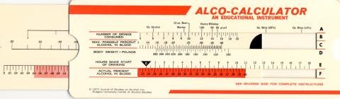 alco-calculator in use